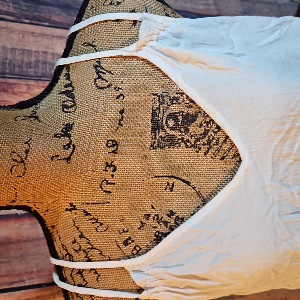 Umgee Boutique White Linen Tank Top Size 1XL - Picture 2 of 6